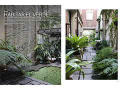 Invierno 2015 Revista Jardin especial patios. Jardin urbano en Barrio Parque. Fuente de entrada Valeria Hermida - Teresa Zuberbuhler